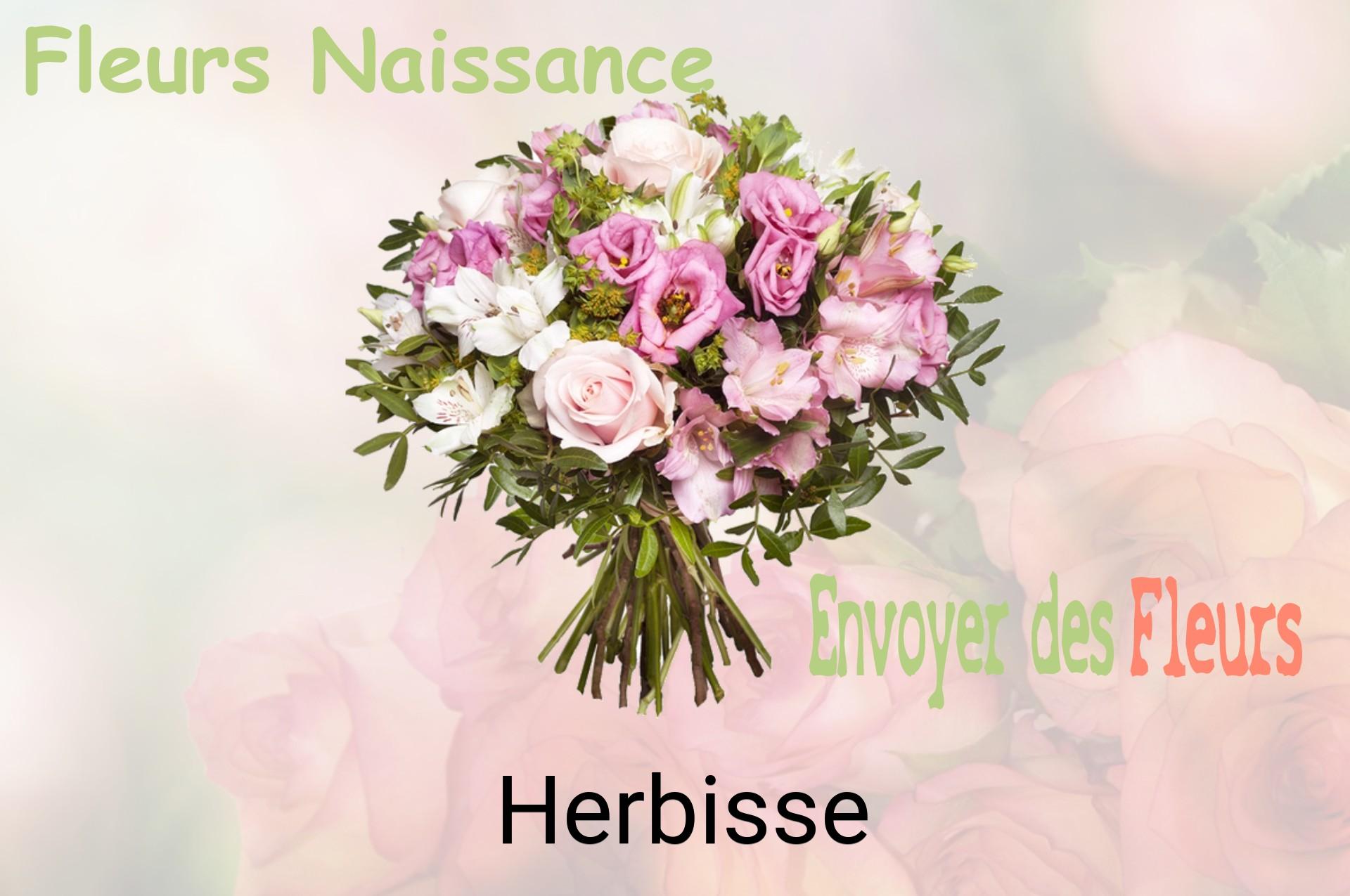 Bouquet de fleurs de naissance livré à Herbisse